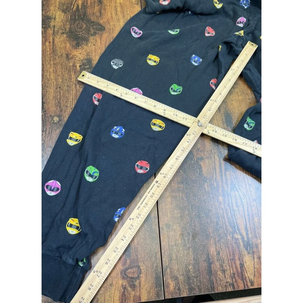 Mighty Morphin Power Rangers Loot Wear Pajama Pants Men's 3XL Black Lounge - Picture 5 of 6